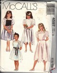 McCalls 4597 Girls Party Dress Pattern
