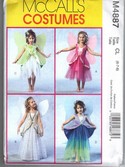 McCalls 4887 CL Girl's Fairy Costume Pattern NEW