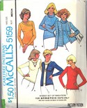 McCalls 5159 Stretch Knit Vintage Top Pattern UNCUT