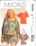 McCalls 5666 Modern Top Blouse Pattern UNCUT