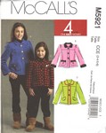 McCalls 5921 CCE Girls Jacket Pattern UNCUT