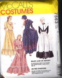 McCalls 7563 Old West Woman's Costume Pattern UNCUT