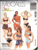 McCalls 8234 Size 16 Two Piece Swimsuit Pattern UNCUT
