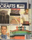 McCall's 8861 Cummerbund Belt Bow Tie Pattern UNCUT