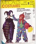 McCalls 6719 Children's Clown Costume Pattern UNCUT