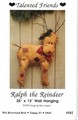 Ralph the Reindeer Wall Hanging Pattern NEW
