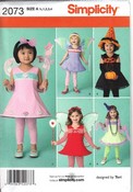 Simplicity 2073 Toddler Costume Sewing Pattern
