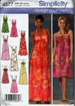 Simplicity 4577 Size DD Design Your Own Evening Gown Pattern UNC