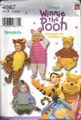 Simplicity 4867 Winnie the Pooh Toddler Costume Pattern