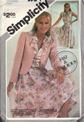 Simplicity 5364 Dress Jacket Pattern Vintage UNCUT