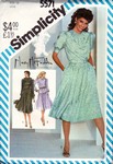 Simplicity 5571 Sz 12 Mary McFadden Vintage Dress Pattern UNCUT