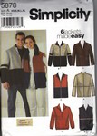 Simplicity 5878 Size A Fleece Jacket Pattern UNCUT
