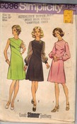 Simplicity 6096 A-Line Dress Vintage Pattern