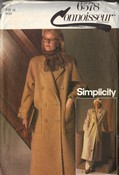 Simplicity 6578 Classic Coat Pattern Size 12