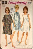 Simplicity 6851 Housecoat Pattern Vintage UNCUT