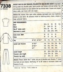 Simplicity 7338 Size 0 Super Saver Pantsuit Pattern UNCUT