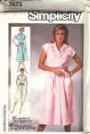 Simplicity 7475 Size 0 Easy to Sew Vintage Dress Pattern UNCUT