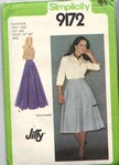 Simplicity 9172 Vintage Jiffy Skirt Pattern UNCUT