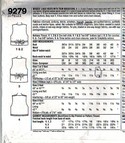 Simplicity 9279 Size RR Easy Vest Pattern UNCUT