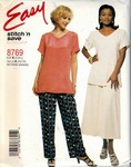 stitch 'n save 8769 Size A Easy Separates Pattern UNCUT