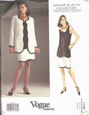 Vogue 1140 Anne Klein Suit Pattern Size 14-16-18 Uncut
