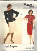 Vogue 1330 Adele Simpson Top Skirt Sewing Pattern
