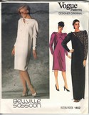Vogue 1452 Bellville Sassoon Dress Pattern Size 12 Uncut