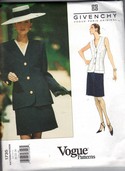 Vogue 1735 Givenchy Suit Pattern 20-22-24 UNCUT