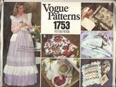 Vogue 1753 Apron Gift Items Pattern UNCUT