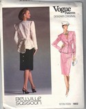 Vogue 1902 Bellville Sassoon Size 12 Top Skirt Peplum Pattern
