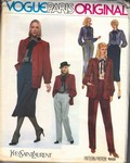 Vogue 1988 Yves Saint Laurent Wardrobe Pattern UNCUT