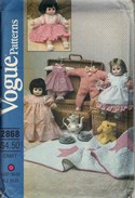 Vogue 2868 Baby Doll Wardrobe Pattern UNCUT