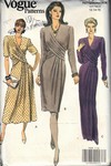 Vogue 7939 Draped Front Dress Pattern UNCUT