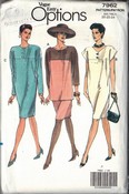 Vogue 7962 Dress Skirt Top Pattern 20-22-24 UNCUT