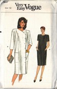 Vogue 8637 Sheath Dress Pattern Size 12 UNCUT