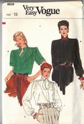 Vogue 8839 Classic Blouse Style Pattern UNCUT
