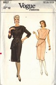 Vogue 8927 Draped Sheath Dress Pattern Sz 12 UNCUT