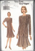 Vogue 9037 Dress Jacket Pattern Size 12-14-16 UNCUT