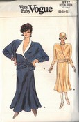 Vogue 9127 Top Skirt Pattern Wrap Look UNCUT
