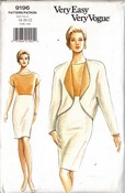 Vogue 9196 Jacket Dress Sewing Pattern 18-20-22