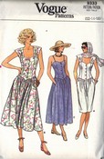 Vogue 9333 Sundress Sewing Pattern UNCUT