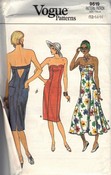 Vogue 9619 Strapless Dress Pattern