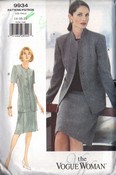 Vogue 9934 Career Suit Pattern 14-16-18 UNCUT