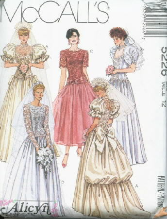 Alicyn Exclusives Bridal Bridesmaid's Pattern 5226 Size 12