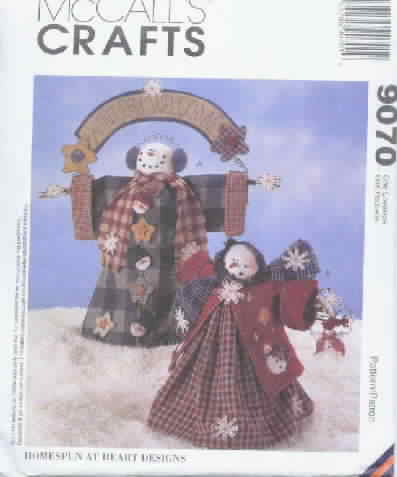 McCall's Crafts 9070 Snow People Dolls UNCUT