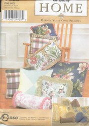 Simplicity 9683 Design Your Own Pillows Sewing Pattern UNCUT