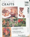 McCall's P231 Crafts Gingerbread Christmas UNCUT